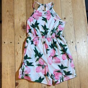Floral Pink Kids Romper